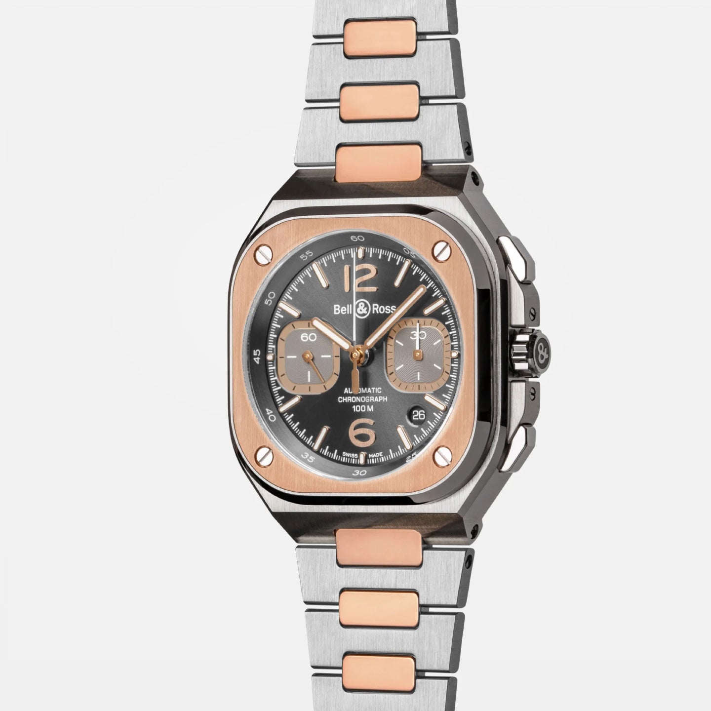 BR-05 CHRONO GREY STEEL & GOLD<br><font size=1pt>BR-05 クロノ グレーススチール＆ゴールド</font>