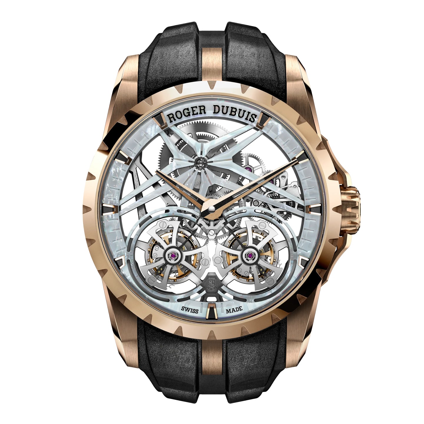 EXCALIBUR DOUBLE TOURBILLON MOTHER OF PEARL<br><font size=1pt>エクスカリバー ダブルトゥールビヨン マザーオブパール</font>