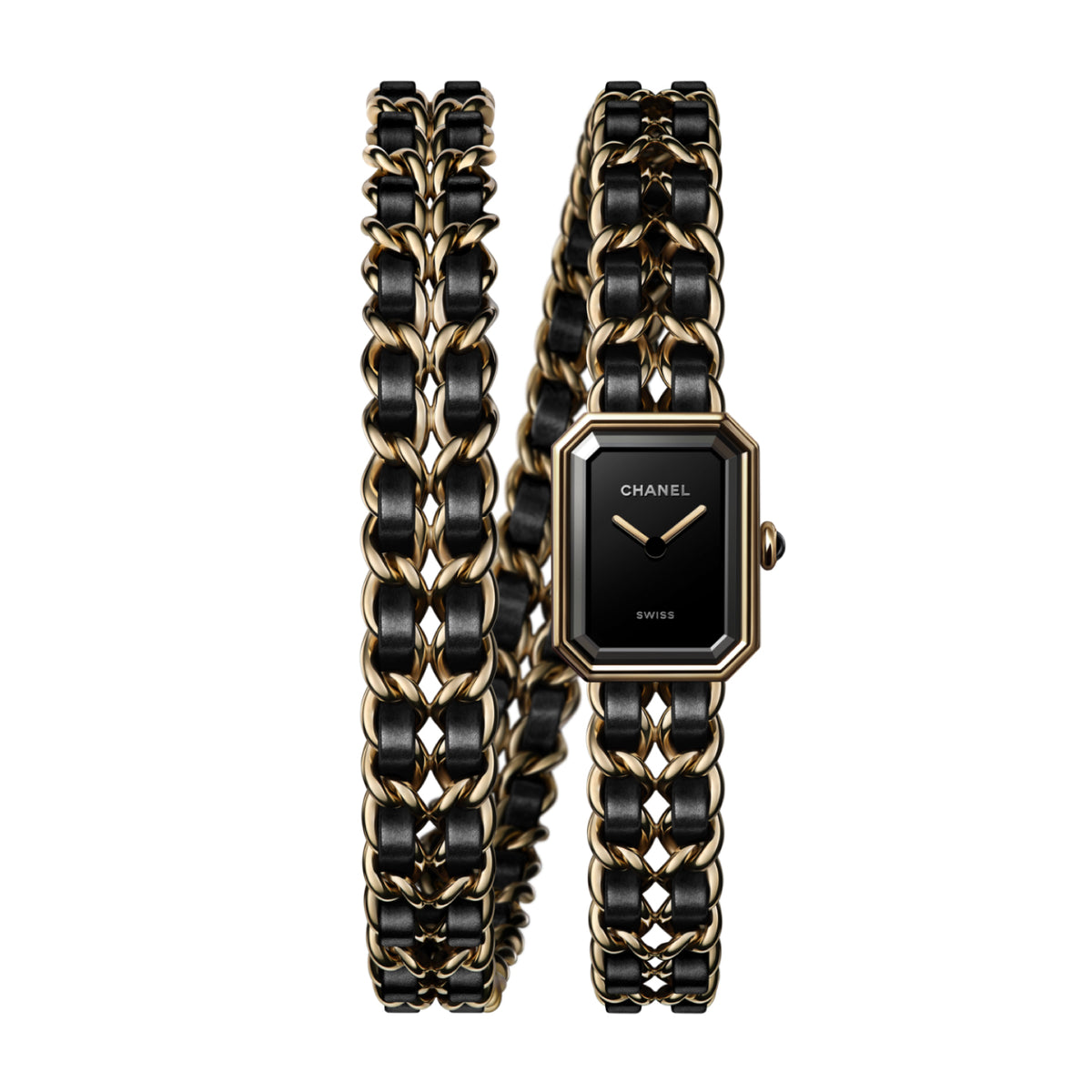 PREMIERE ICONIC CHAIN DOUBLE ROW WATCH<br><font size=1pt>プルミエール アイコニック チェーン ダブル ロウ</font>