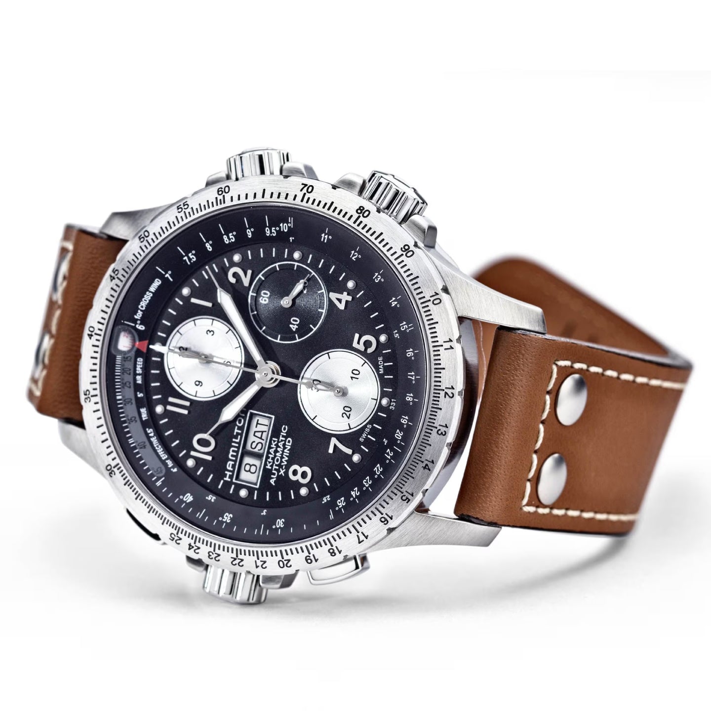 Khaki Aviation<br>X-Wind Auto Chrono<br><font size=1pt> カーキアビエーション<br>X-ウィンド オート クロノ</font>