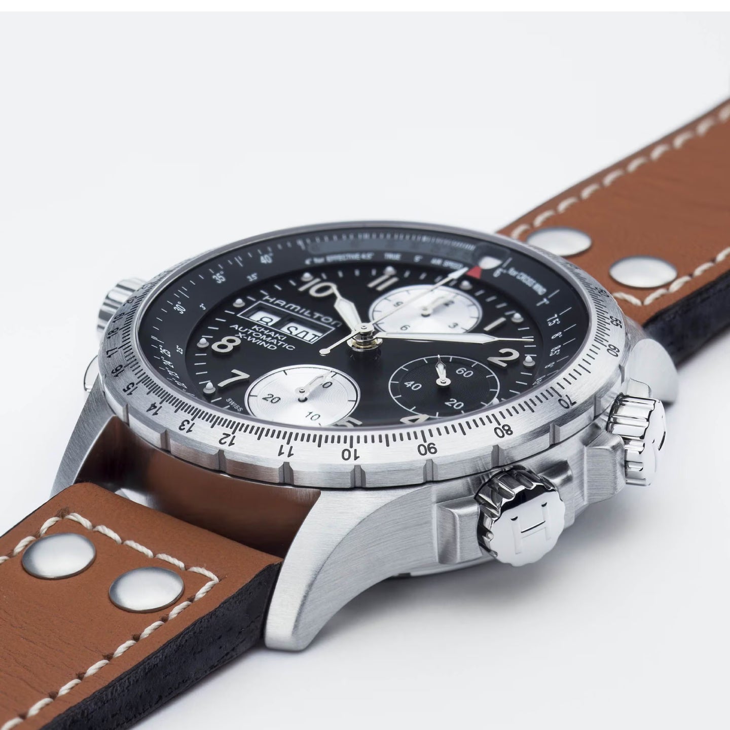 Khaki Aviation<br>X-Wind Auto Chrono<br><font size=1pt> カーキアビエーション<br>X-ウィンド オート クロノ</font>
