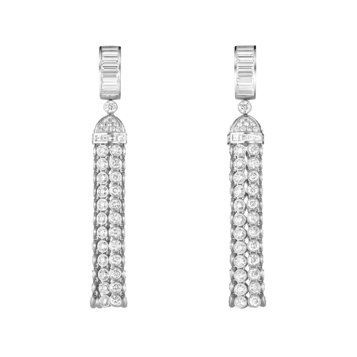 POMPON PENDANT EARRINGS<br><font size=1pt>ポンポン ダイヤモンド ペンダントイヤリング</font>