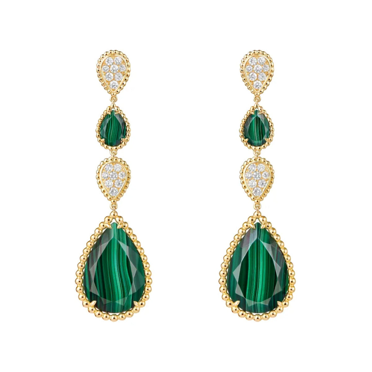 SERPENT BOHÈME PENDANT EARRINGS XS AND L MOTIFS<br><font size=1pt>セルパンボエム ペンダントイヤリング</font>