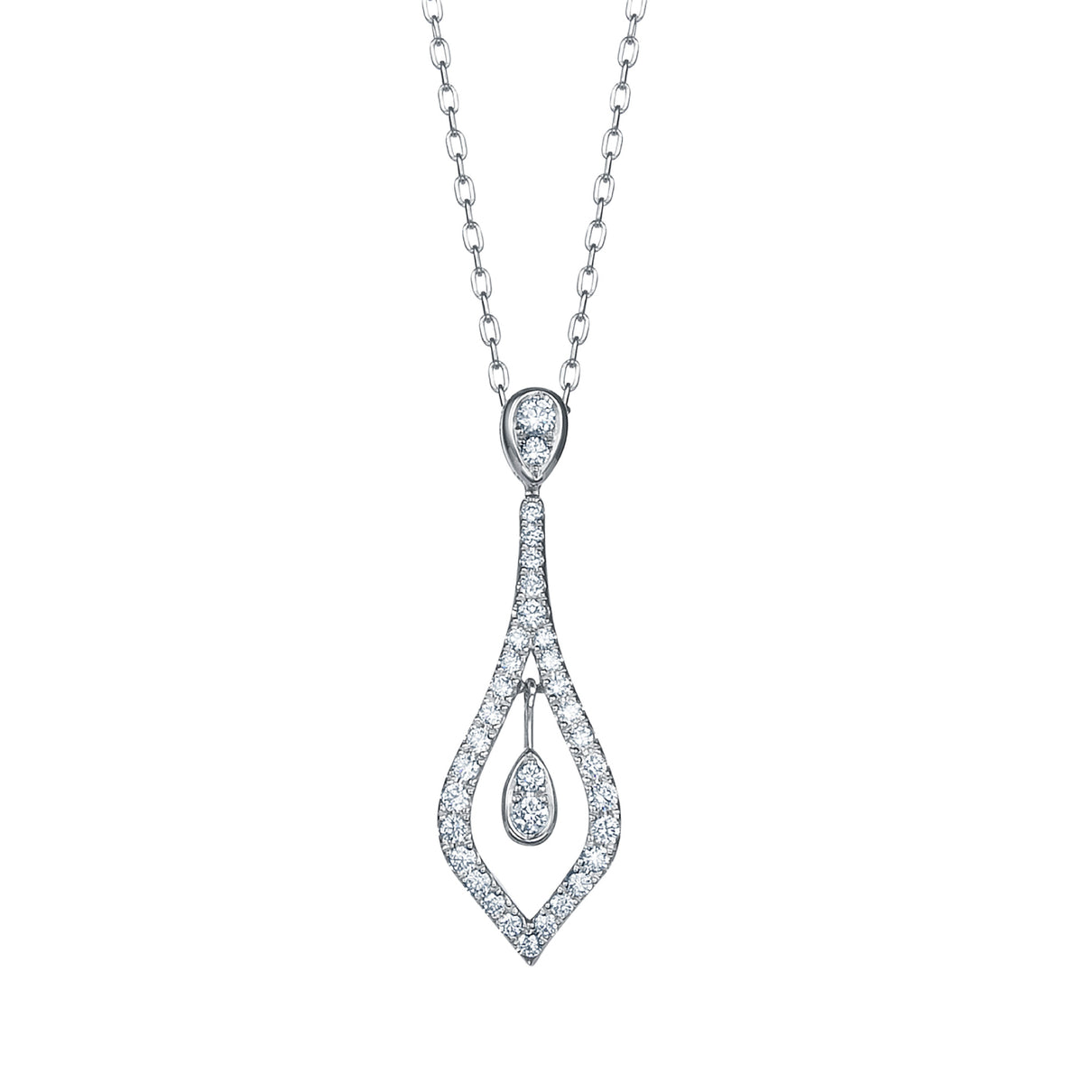 CHANDELIER PLATINUM DIAMOND PENDANT<br><font size=1pt>シャンデリア プラチナ ダイヤモンド ペンダント</font>
