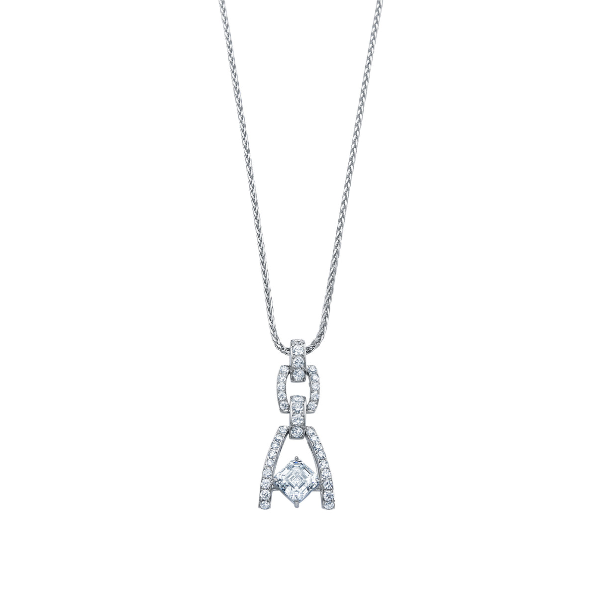 PLATINUM DIAMOND PENDANT<br><font size=1pt>プラチナ ダイヤモンド ペンダント</font>