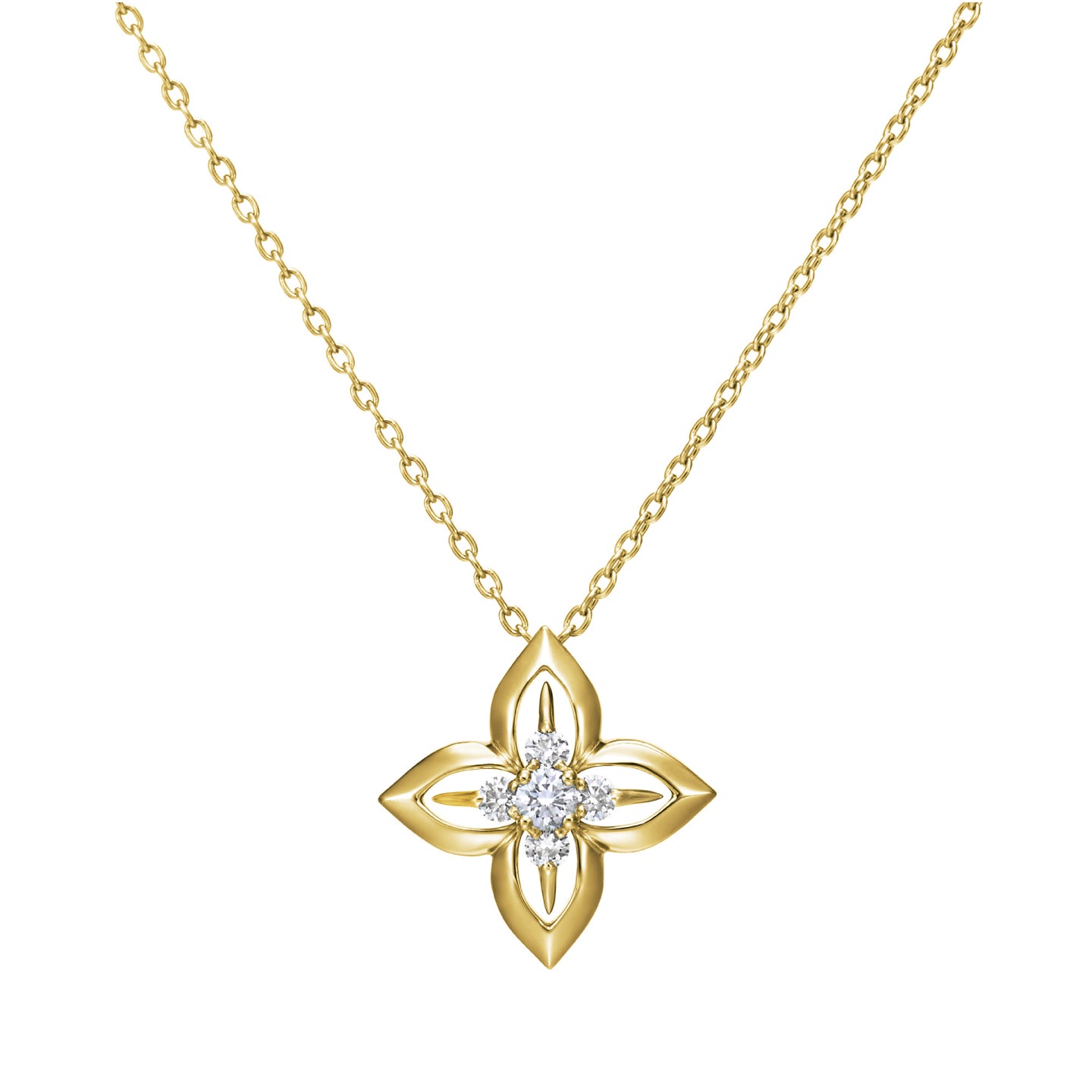 FLORIADE K18YG DIAMOND PENDANT<br><font size=1pt>フロリアード K18イエローゴールド ダイヤモンド ペンダント</font>