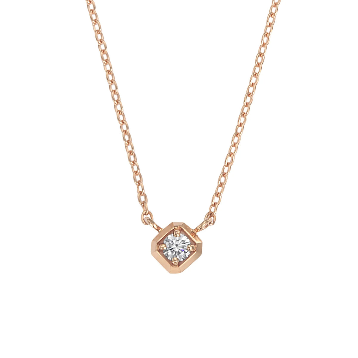 GIFT K18PG DIAMOND PENDANT<br><font size=1pt>ギフト K18ピンクゴールド ダイヤモンド ペンダント</font>