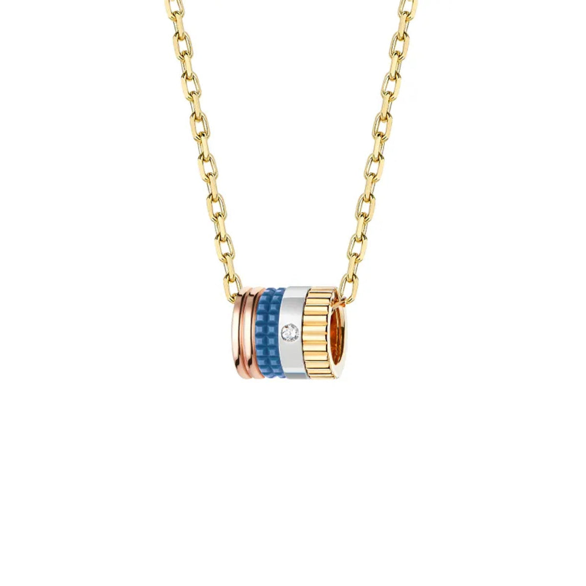 QUATRE BLUE EDITION MINI RING PENDANT<br><font size=1pt>キャトル ブルー ペンダント スモール</font>
