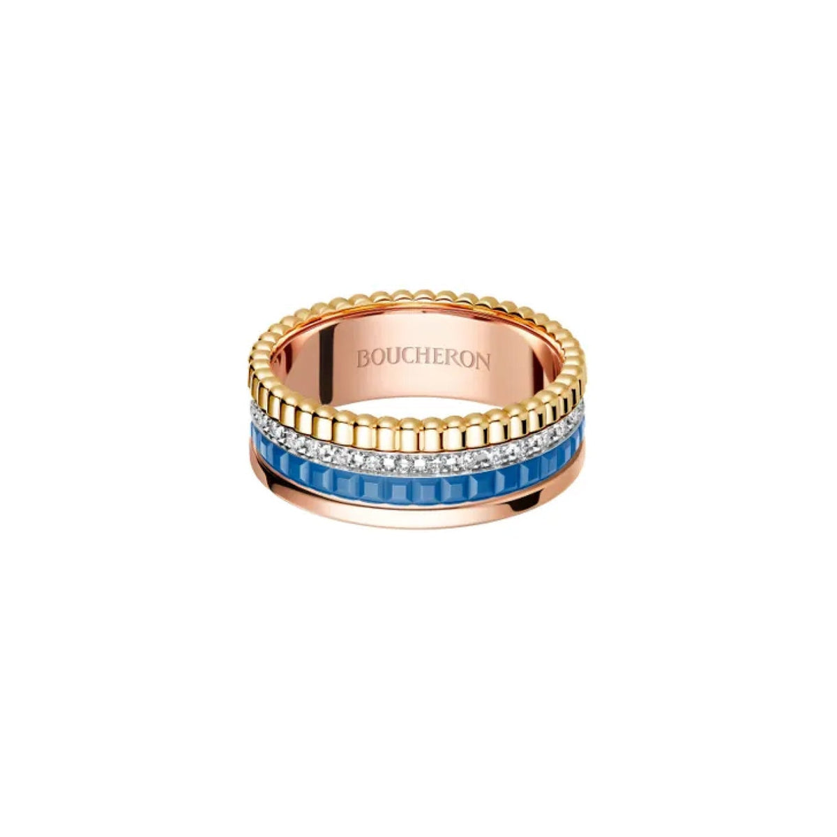 QUATRE BLUE EDITION SMALL RING<br><font size=1pt>キャトル ブルー ダイヤモンド リング スモール</font>