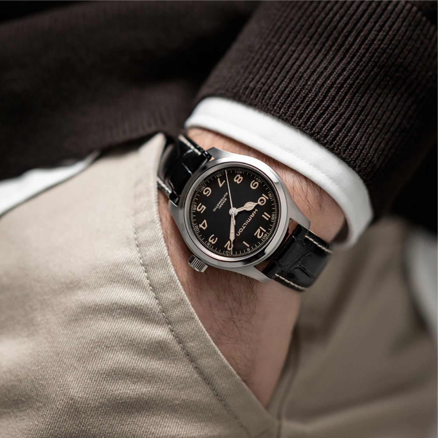 HAMILTON / ハミルトン／Khaki Field Murph 38mm／カーキフィールド