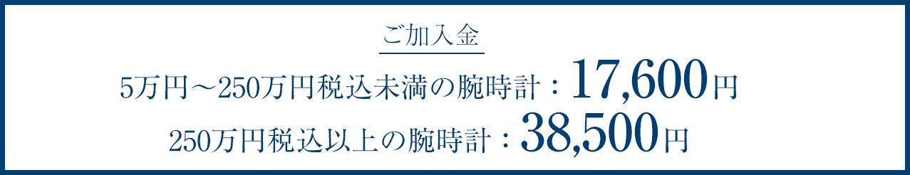 新規ご入会金