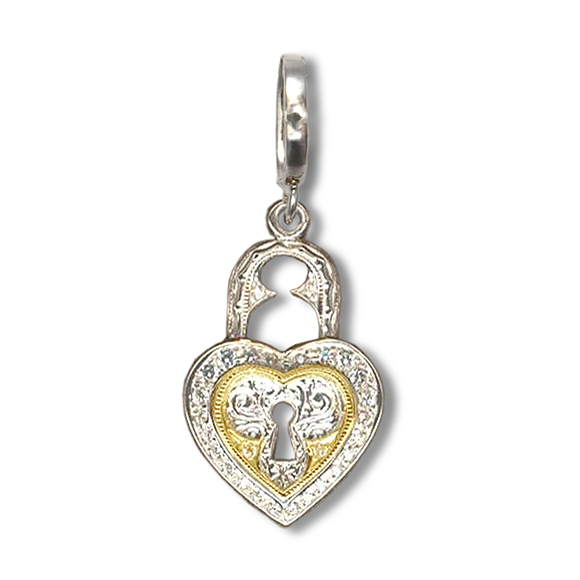 SMALL HEART LOCK PENDANT