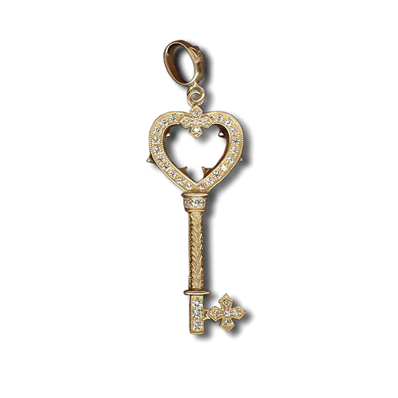 MEDIUM GOTHIC PRINCESS HEART KEY