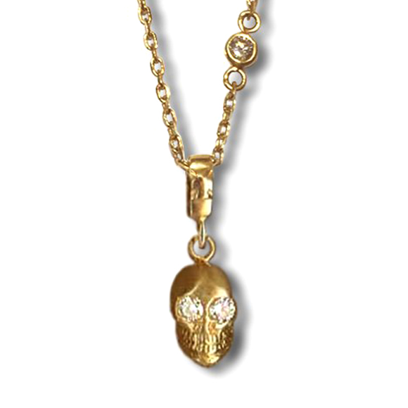 PETITE SKULL NECKLACE