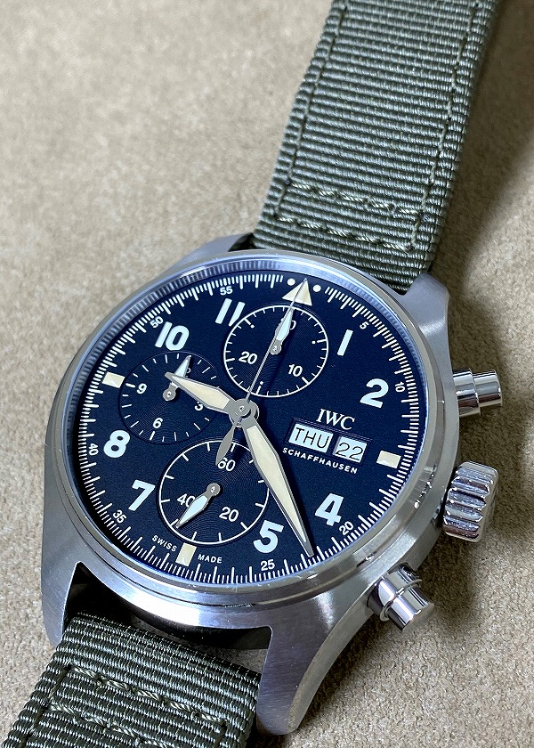 IWC クロノグラフ 腕時計 スピットファイア