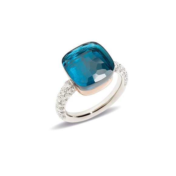 Nudo Maxi with Diamonds London Blue Topaz