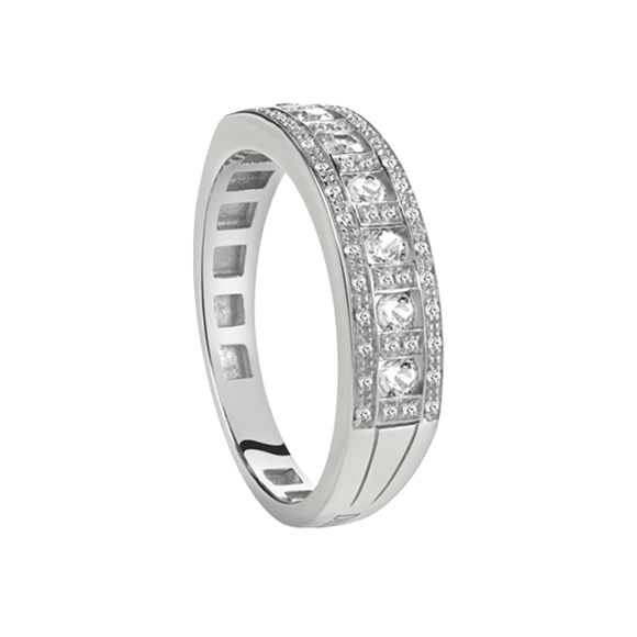 BELLE ÉPOQUE　WHITE GOLD AND DIAMOND RING