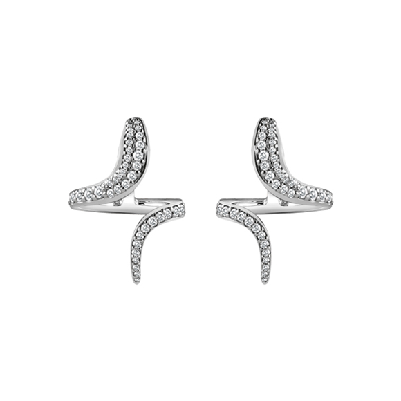 EDEN　WHITE GOLD AND DIAMONDS EARRINGS