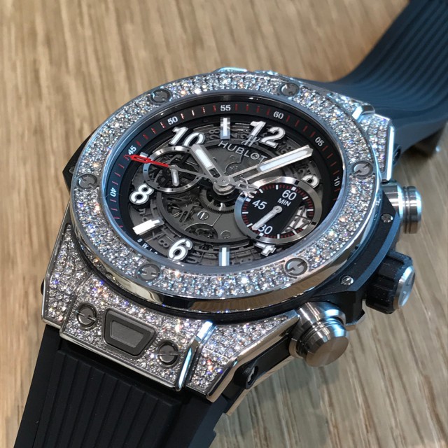 高級な HUBLOT ウブロ ビッグバンウニコ 45mm ベルクロ ベルト i9tmg