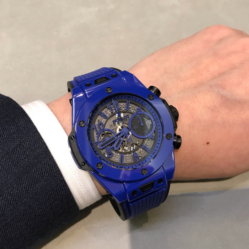 ウブロ HUBLOT ビッグバンウニコ ブルーマジック 腕時計 メンズ