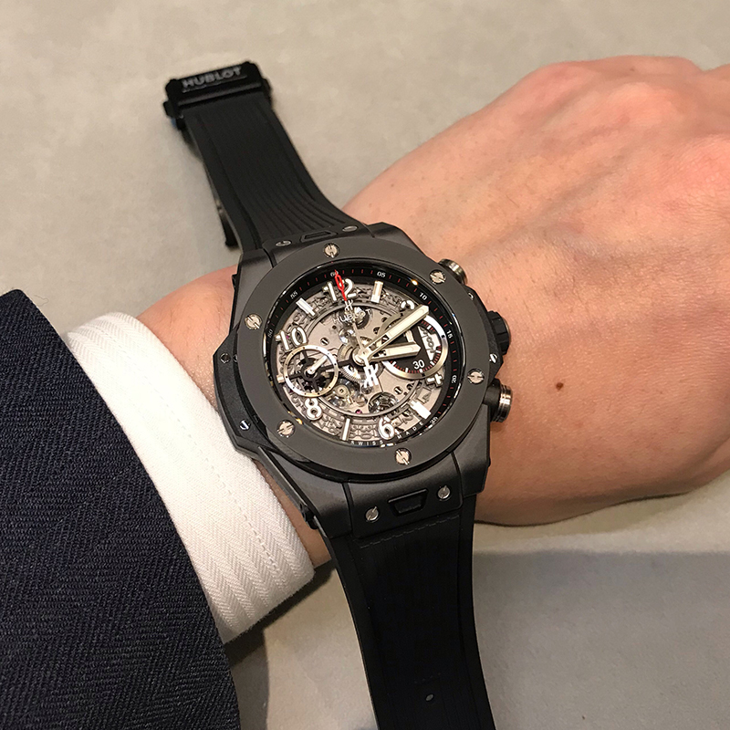 2022/7 HUBLOT OH無料券付ブラックマジック45㎜超美品