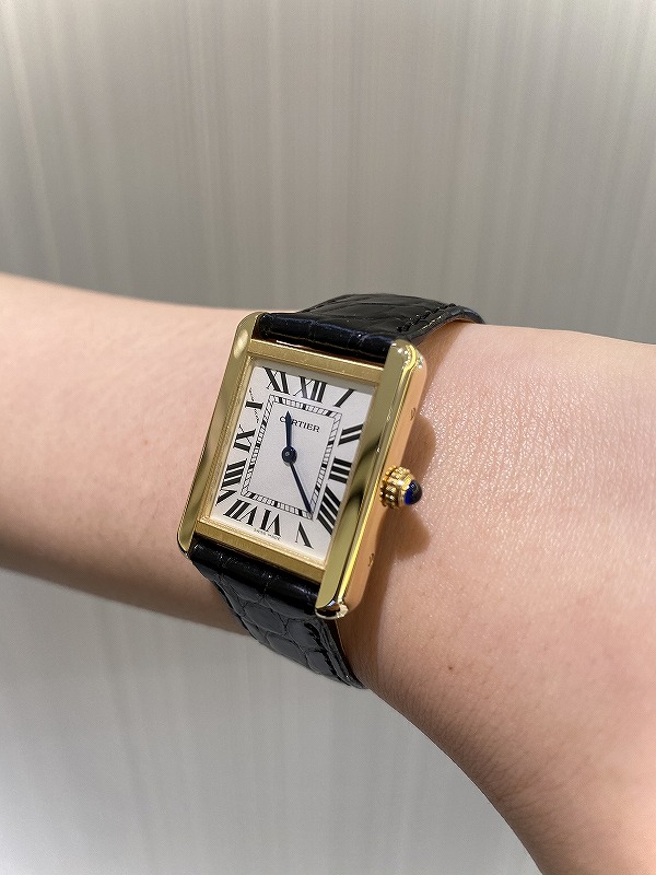 Cartier カルティエ タンク ソロ LM メンズ イエローゴールド www ...