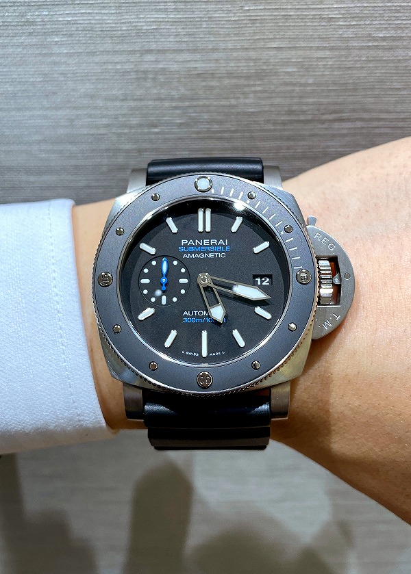 パネライ PANERAI PAM01389 ルミノール1950 サブマーシブル アマグネティック3デイズ チタニオ 自動巻き メンズ 良品 内箱付き_772620