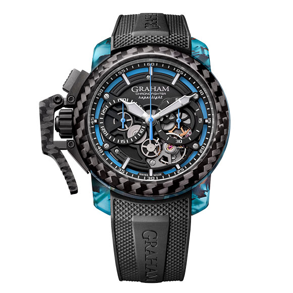 CHRONOFIGHTER SUPERLIGHT CARBON STRIP SKELETON BLUE