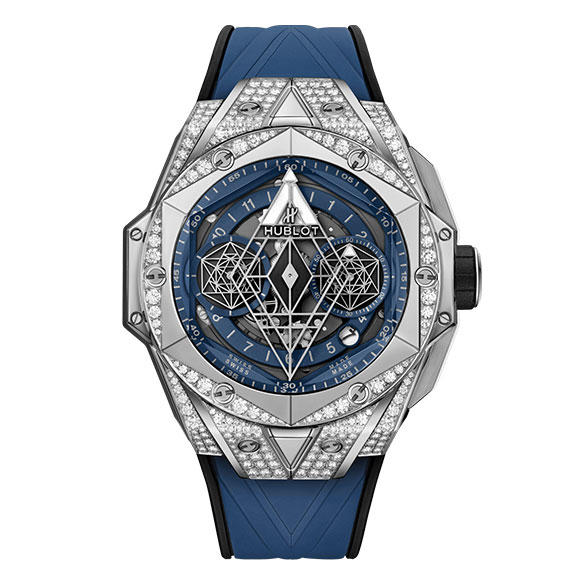 BIG BANG SANG BLEU II TITANIUM BLUE PAVÉ