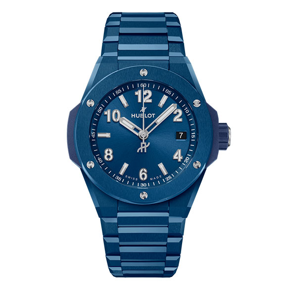 BIG BANG INTEGRATED TIME ONLY BLUE CERAMIC