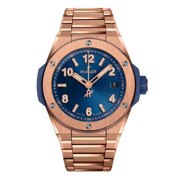 BIG BANG INTEGRATED TIME ONLY KING GOLD BLUE