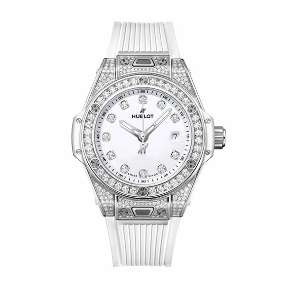 BIG BANG ONE CLICK STEEL WHITE PAVÉ