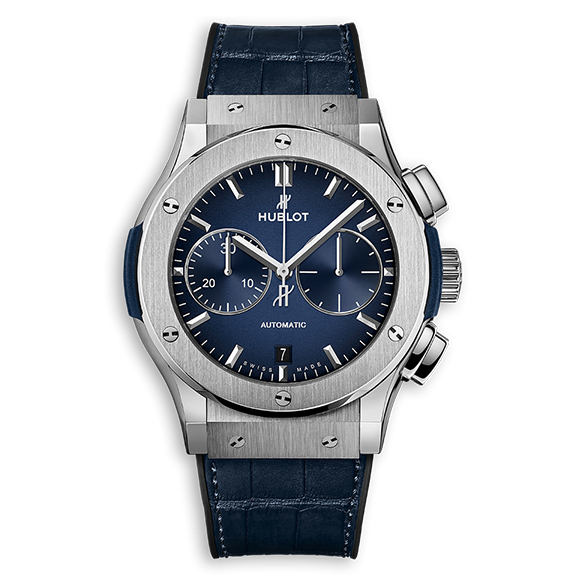 CLASSIC FUSION CHRONOGRAPH TITANIUM DEEP BLUE