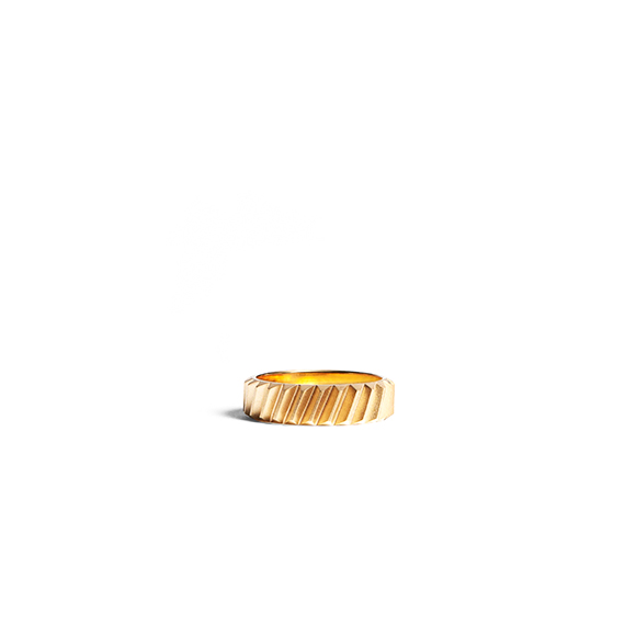 TRANSMISSION YELLOW GOLD RING