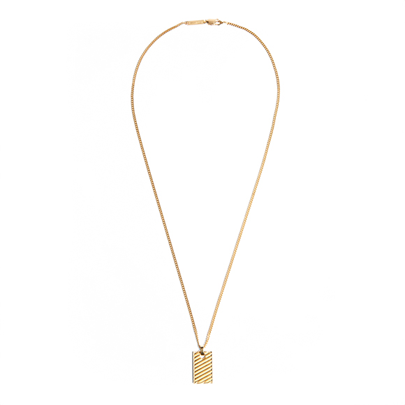 TRANSMISSION YELLOW GOLD NECKLACE