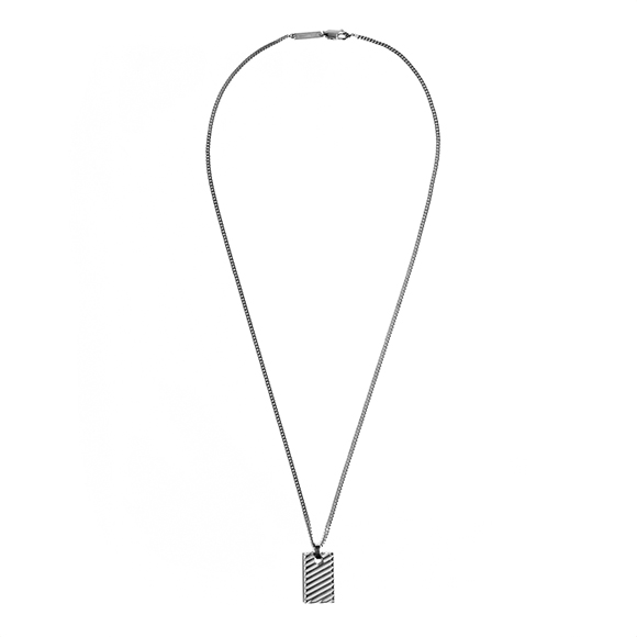 TRANSMISSION WHITE GOLD NECKLACE