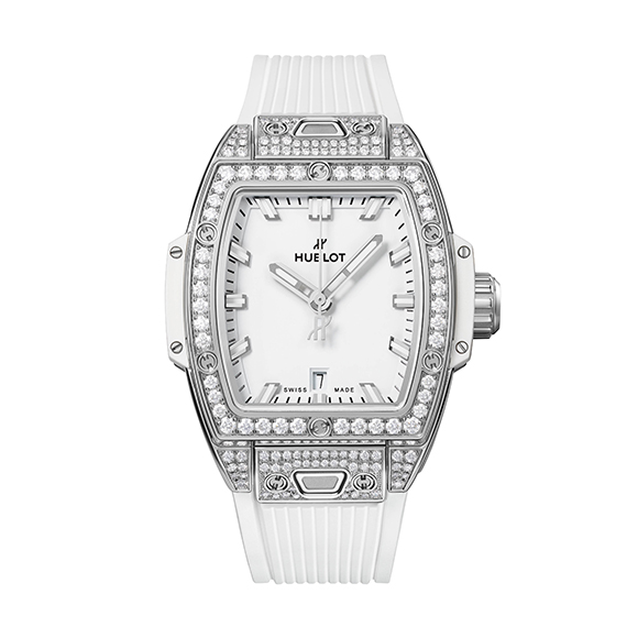 SPIRIT OF BIG BANG STEEL WHITE PAVÉ