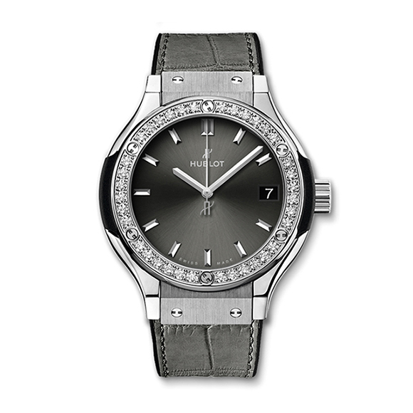 CLASSIC FUSION TITANIUM RACING GRAY DIAMONDS