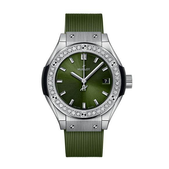 CLASSIC FUSION TITANIUM GREEN DIAMONDS