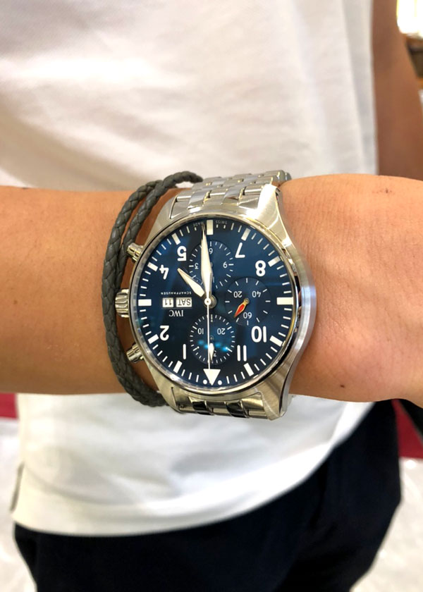 都内で IWC パイロットウォッチ クロノグラフ プティ・プランス IW377717 USED 腕時計 - www.exaata.com