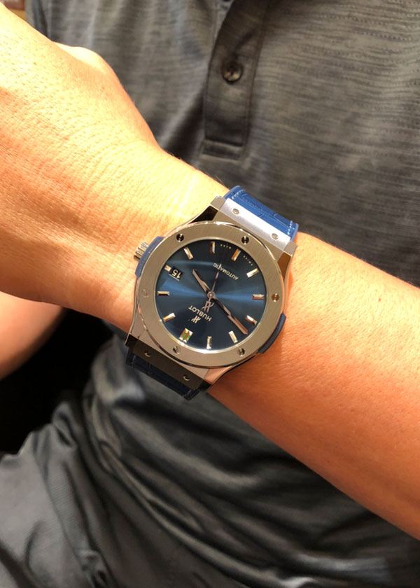 HUBLOT クラシックフュージョン　チタニウムブルー