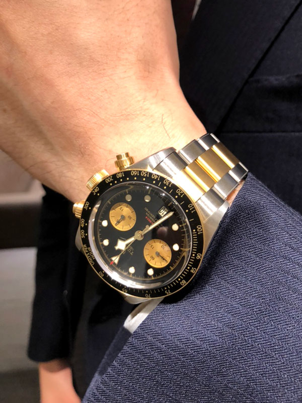 国内正規品 TUDOR ブラックベイ クロノ 79363N S&G 時計 腕時計