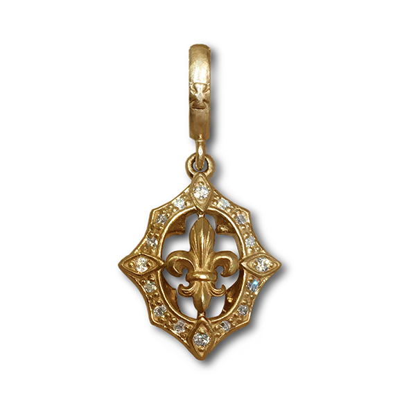 GROUND FLEUR DE LIS PENDANT TOP