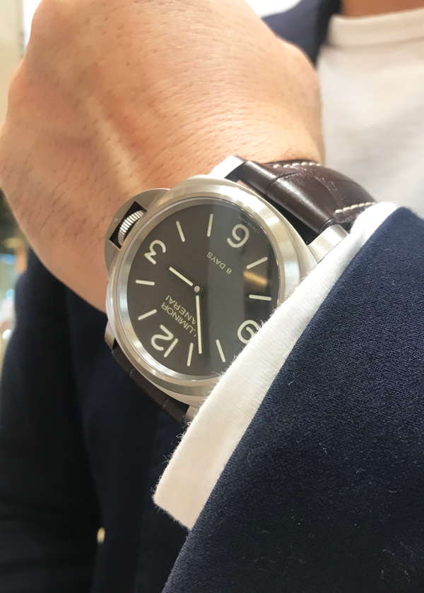 パネライ PANERAI PAM00562 ルミノール ベース 8デイズ 手巻き メンズ 良品 箱・保証書付き_762104