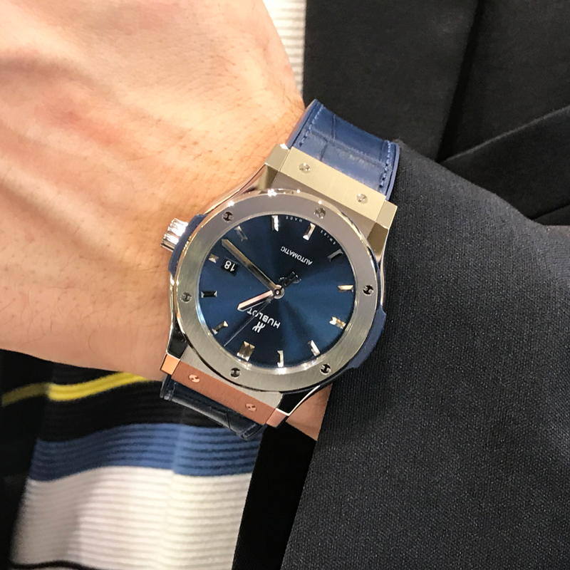 HUBLOT クラシックフュージョン　チタニウムブルー