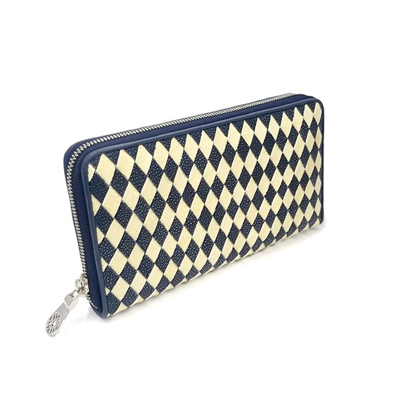 GARUSHA INTRECCIATO ZIP LONG WALLET