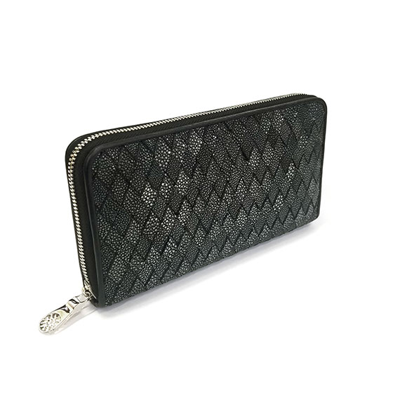 GARUSHA INTRECCIATO ZIP LONG WALLET