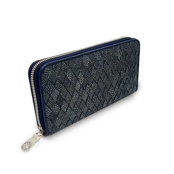 GARUSHA INTRECCIATO ZIP LONG WALLET