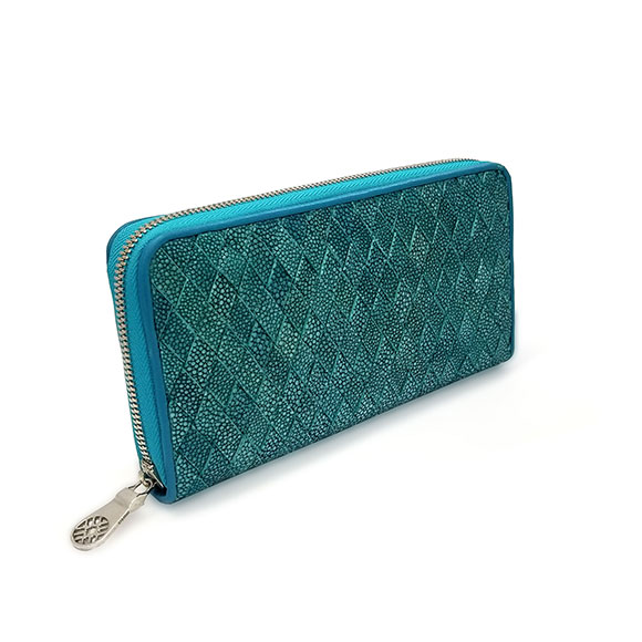 GARUSHA INTRECCIATO ZIP LONG WALLET