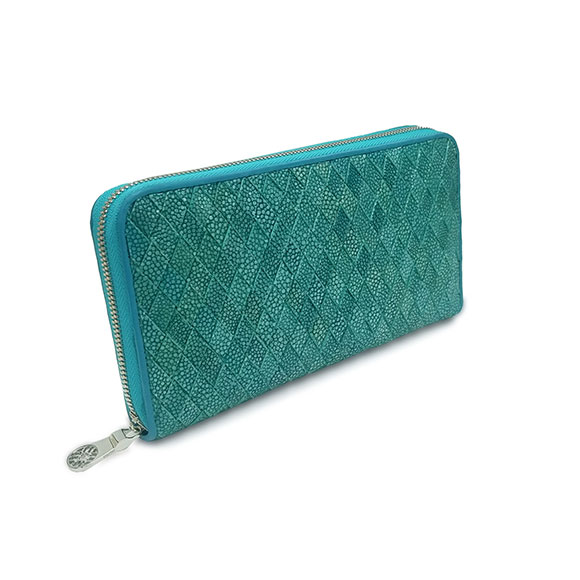 GARUSHA INTRECCIATO ZIP LONG WALLET